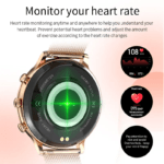 Smartwatch Lige pentru femei I70, Notificari Apeluri/Sms/Social Media, Monitorizare Activitati Fizice + o curea - imagine 3