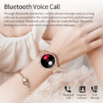 Smartwatch Lige pentru femei I70, Notificari Apeluri/Sms/Social Media, Monitorizare Activitati Fizice + o curea - imagine 4