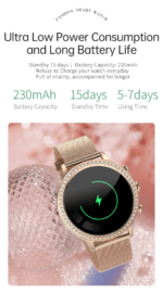 Smartwatch Lige pentru femei I70, Notificari Apeluri/Sms/Social Media, Monitorizare Activitati Fizice + o curea - imagine 6