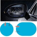 Set 2 folii oglinzi anti-stropi, anti-ceata si anti-orbire,150x100 mm - imagine 2