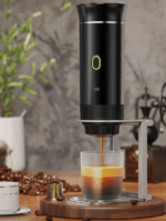 Espressor portabil, DAVIKER, cafea macinata, capsule Nespresso, Nescafe, Dolce Gusto - imagine 8