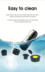 Espressor portabil, DAVIKER, cafea macinata, capsule Nespresso, Nescafe, Dolce Gusto - imagine 3