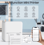 Mini imprimanta DAVIKER, portabila, termica (fara toner) - imagine 3