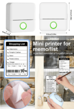 Mini imprimanta DAVIKER, portabila, termica (fara toner) - imagine 4