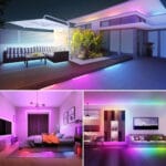 Banda LED RGB DAVIKER, de 5 metri + telecomanda - imagine 2