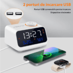 Ceas desteptator DAVIKER, radio FM - imagine 2