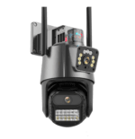 Camera de Supraveghere DAVIKER, 8MP 4K, Micro SD, WI-FI, alarma cu girofar, control prin aplicatie, mod noapte, senzor miscare, zoom 10X