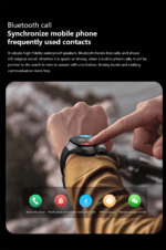 Smartwatch GT4 PRO, apel bluetooth, rezistent la apa, Notificari Apeluri/Sms/Social Media, monitorizare activitati fizice, somn, ritm cardiac, pedometru, player muzica + o curea - imagine 7
