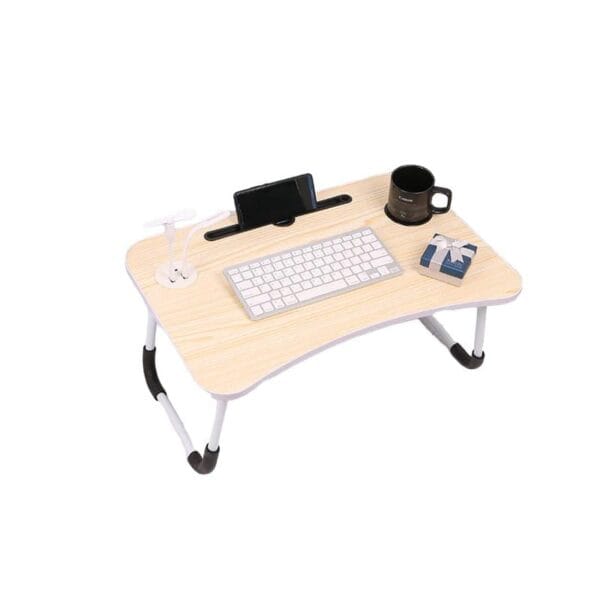 Masa/Stand laptop DAVIKER, portabila, din lemn de bambus