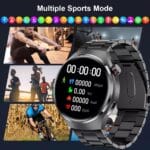 Smartwatch GT4 PRO, apel bluetooth, rezistent la apa, Notificari Apeluri/Sms/Social Media, monitorizare activitati fizice, somn, ritm cardiac, pedometru, player muzica + o curea - imagine 2