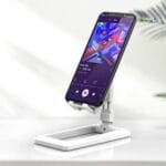 Suport universal pentru telefon sau tableta, DAVIKER, alb - imagine 2