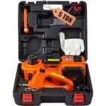 Cric electric auto VEVOR, ridica pana la 5 tone, 12V, cheie, compresor, lanterna, dispozitiv de spart geamul, manusi
